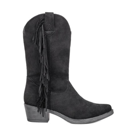 Black high cowboy boots from Bianca