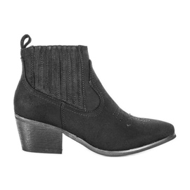 Ves black cowboy boots