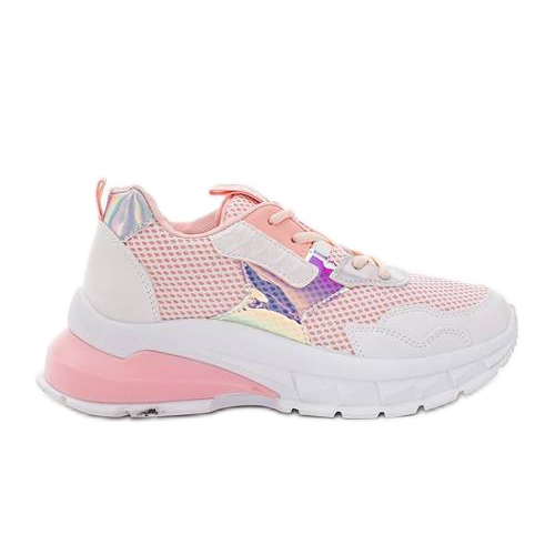 Modern Girl's pink women's sneakers white