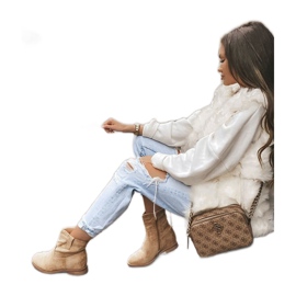 Beige ankle boots from Venicia