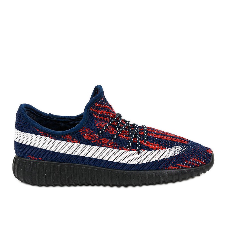 Navy blue sports shoes A3737-4 red Navy blue sports shoes A3737-4 red