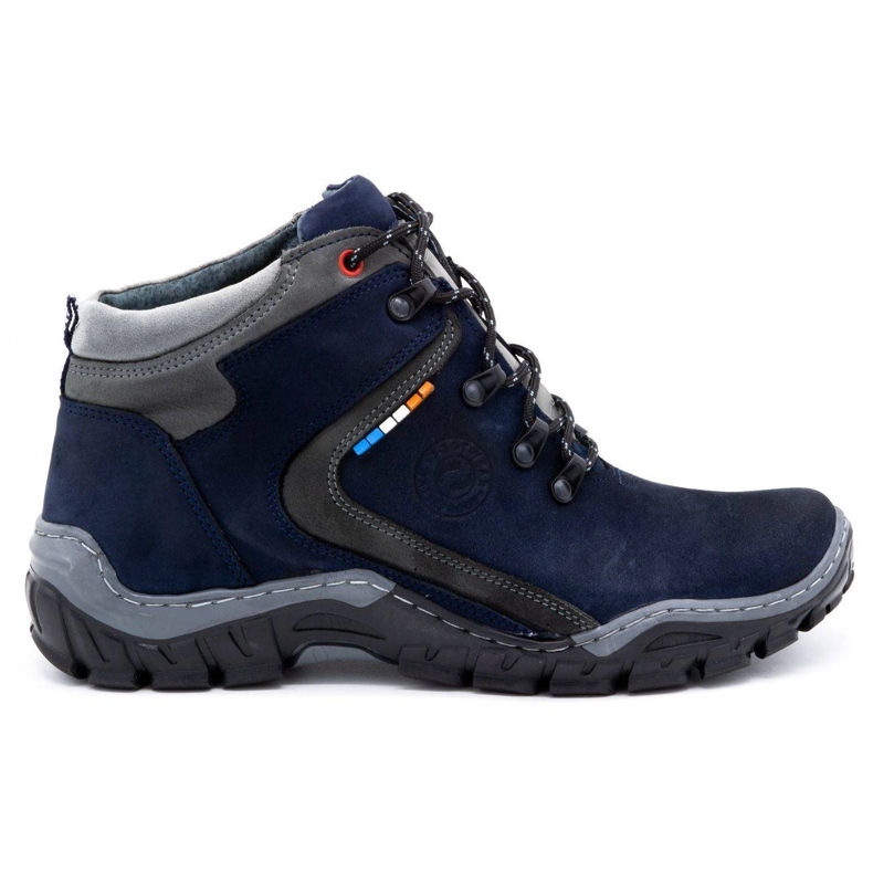 Olivier Men's winter shoes 129 Navy blue