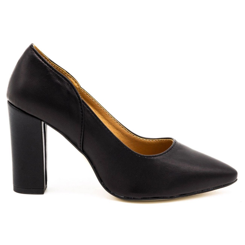 Olivier Leather women's pumps on the post 2258 black