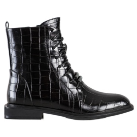 S. BARSKI Elegant Eco-leather boots by S.BARSKI black