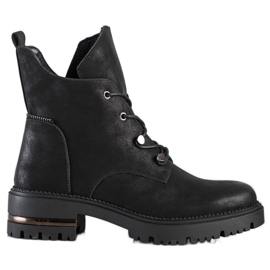 Fashionable Lace-up Workers by Sergio Leone black