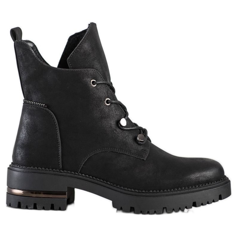 Fashionable Lace-up Workers by Sergio Leone black