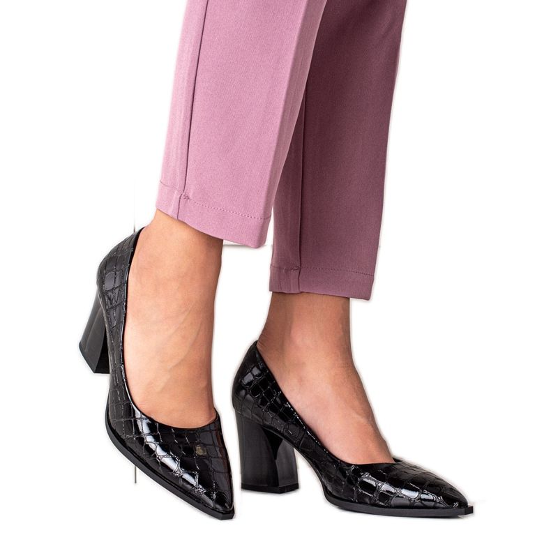 S. BARSKI Pumps With Eco Leather S.BARSKI black