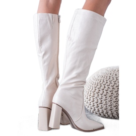 Seastar Boots With Decorative Toe beige
