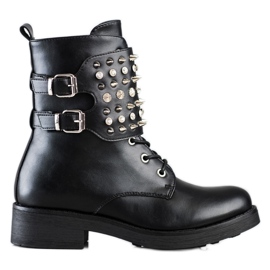 Melisa Rock Workers With Studs black Melisa Rock Workers With Studs black