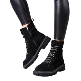 Goodin Suede Trapper Boots black Goodin Suede Trapper Boots black