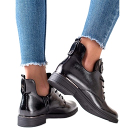 Short boots with Sergio Leone insulation black Short boots with Sergio Leone insulation black