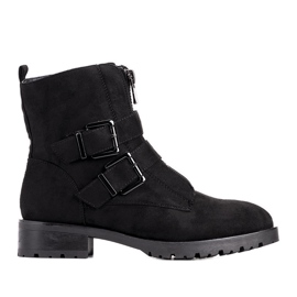 Black Women's Seashell suede ankle boots