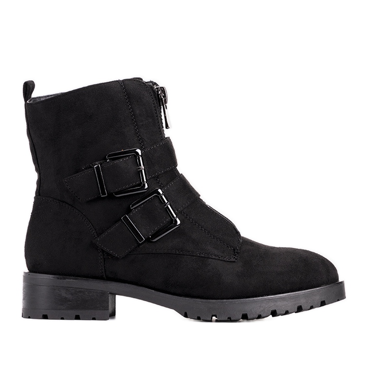 Black Women's Seashell suede ankle boots