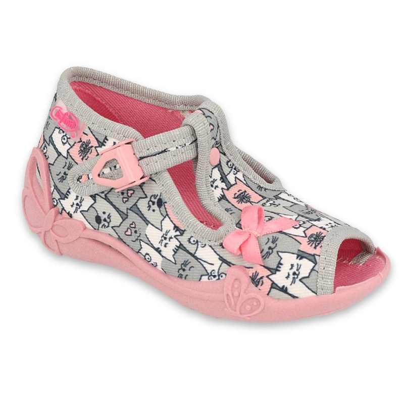 Befado children's shoes 213P133 pink grey