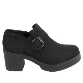 Black women's high heels shoes 8B916 Black
