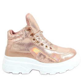Champagne FA-3355 Champagne sports shoes with undersuit pink golden Champagne FA-3355 Champagne sports shoes with undersuit pink golden