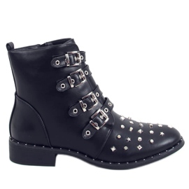 Black Boots with studs black M8AX1658-18 Black