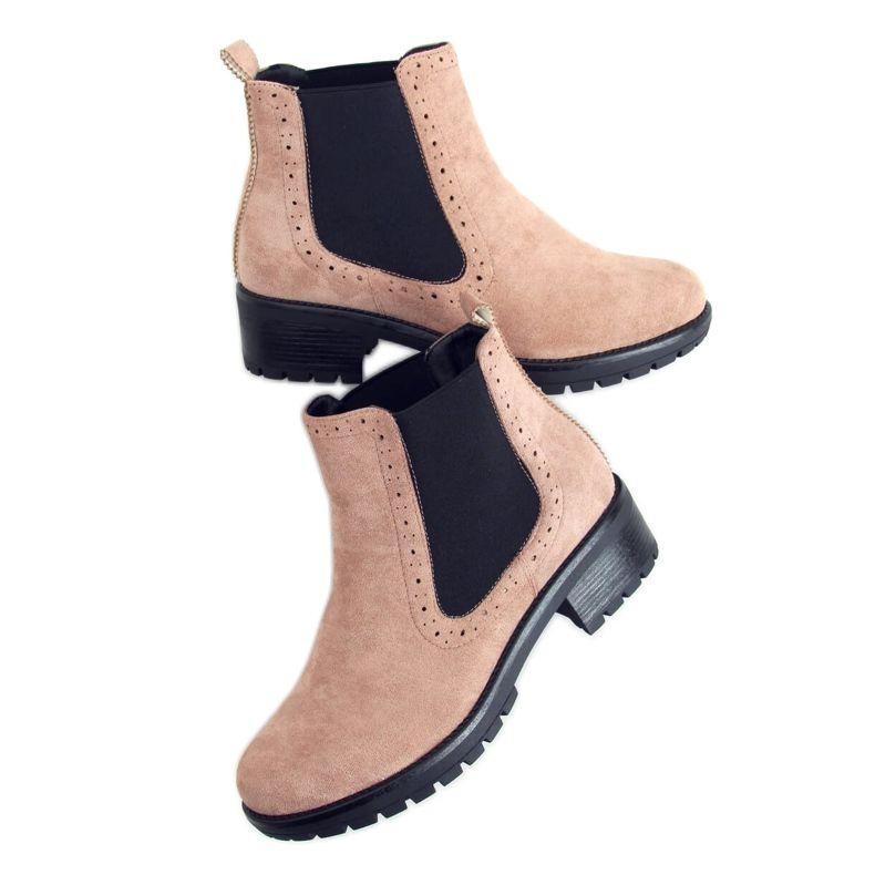 Beige boots for women XJ-61 Beige
