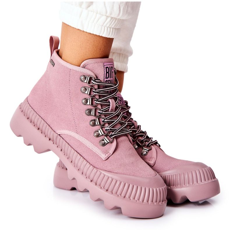 Leather Boots Big Star II274367 Pink Leather Boots Big Star II274367 Pink
