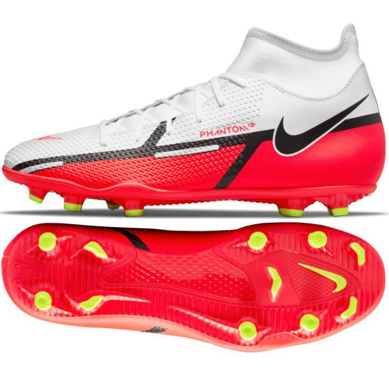 Nike Phantom GT2 Club Dynamic Fit FG / MG M DC0819 167 soccer shoes yellow, white, multicolor white