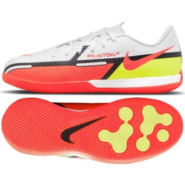 Nike Phantom GT2 Academy Ic Jr DC0816 167 football shoe yellow, multicolor white