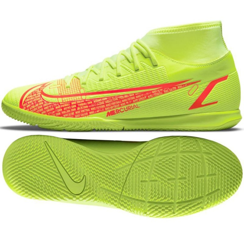 Nike Mercurial Superfly 8 Club Ic M CV0954 760 soccer shoes green / yellow yellows