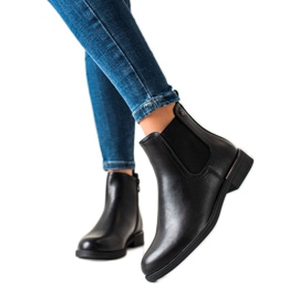 Sergio Leone Classic black boots with a zipper