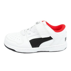 Puma Rebound Jr 370493 01 white black