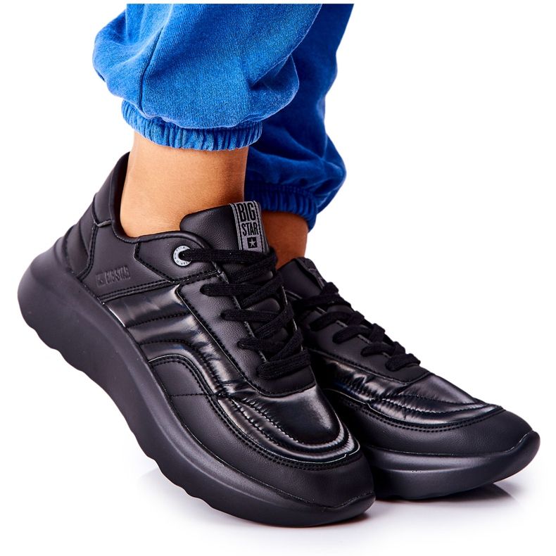 Women's sports shoes Memory Foam Big Star II274332 Black