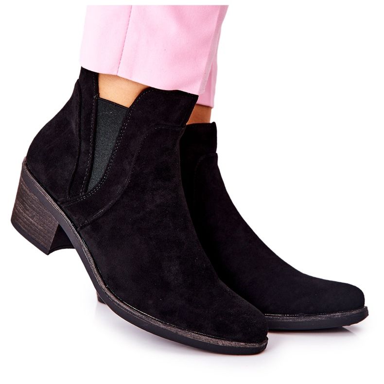 Black Boots On High Heel Sergio Leone BT620