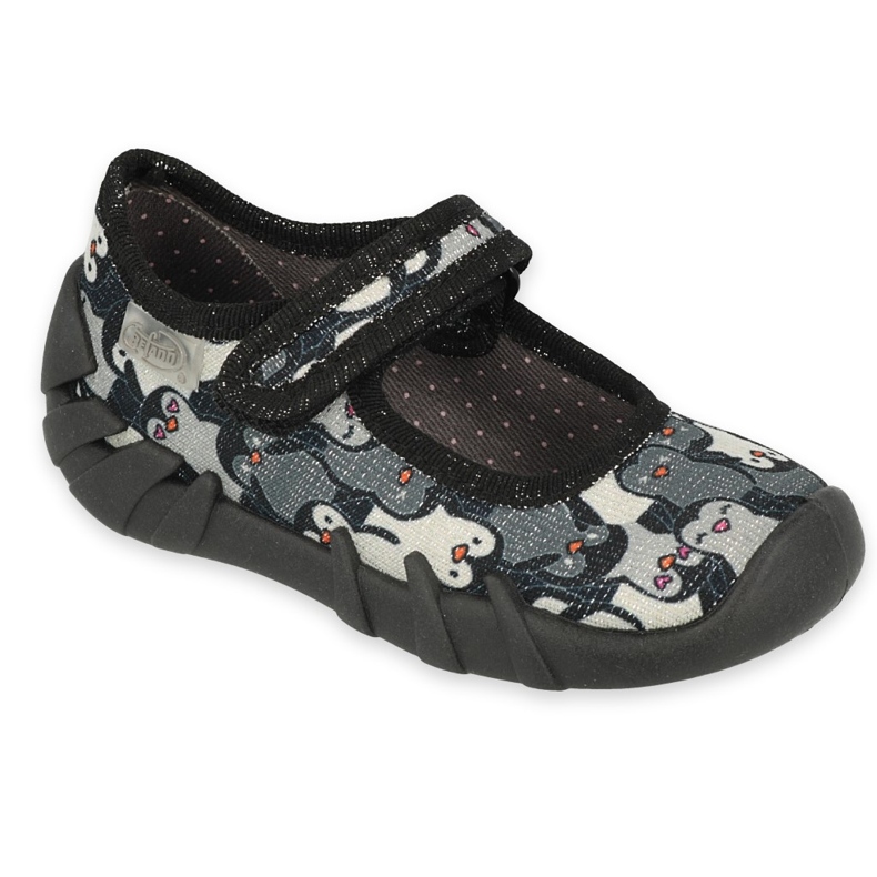 Befado Speedy children's slippers 109p239 black grey Befado Speedy children's slippers 109p239 black grey