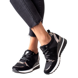 Black VINCEZA wedge sneakers Black VINCEZA wedge sneakers