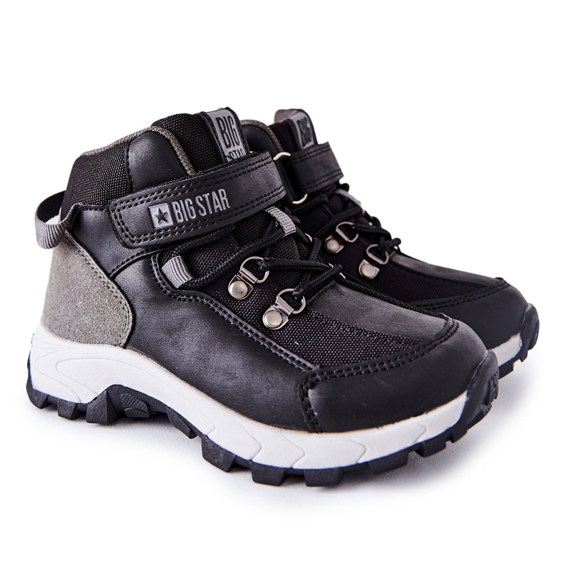 Black Children's Trekking Shoes Big Star II374100 Black Children's Trekking Shoes Big Star II374100