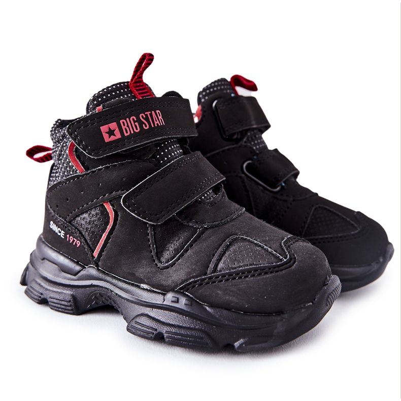 Black Children's Trekking Shoes Big Star II374097 Black Children's Trekking Shoes Big Star II374097