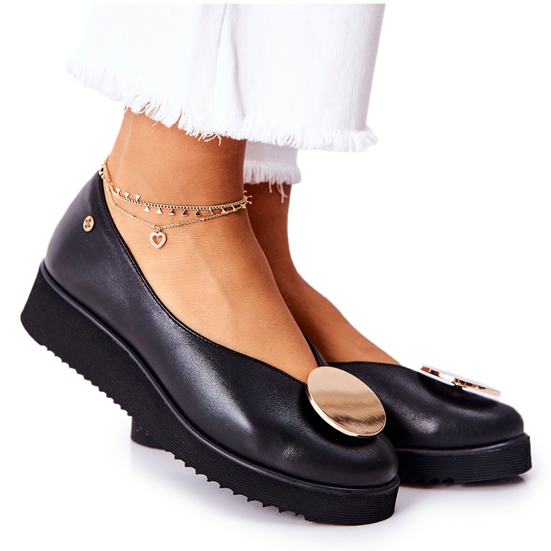 Ballerina Shoes On The Platform Maciejka Black 5315B-01 Ballerina Shoes On The Platform Maciejka Black 5315B-01