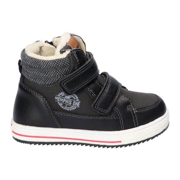 American Club XD24 / 21 Black Warm Sports Shoes With Fur