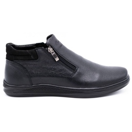Polbut Black men's winter boots K29F