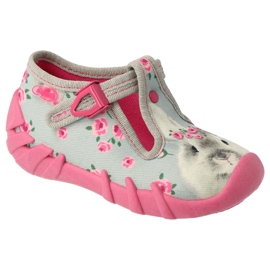 Befado children's shoes 110P425 pink grey