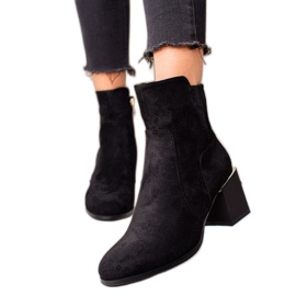 Goodin Elegant Boots With Mat Heel black