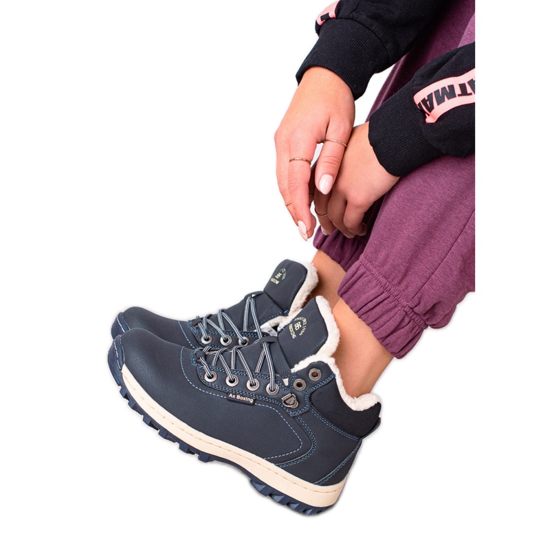 Ax Boxing Warm Trekking Shoes navy blue Ax Boxing Warm Trekking Shoes navy blue