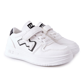 Children's Sport Shoes With Velcro Black And White Santi Children's Sport Shoes With Velcro Black And White Santi