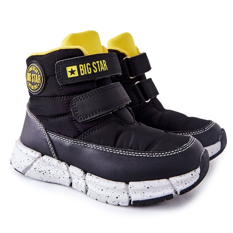 Children's snow boots Memory Foam Big Star II374070 Black