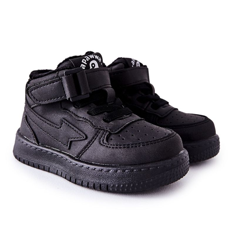 Children's High Insulated Sports Shoes Black Clafi