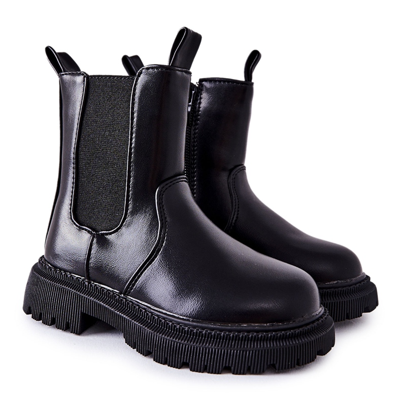 FR1 Black Aletris Children's Warm Boots