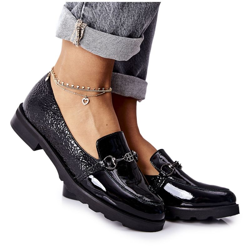 Leather shoes Nicole Lacquered Black 2667