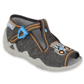Befado children's slippers 217p111 with application grey