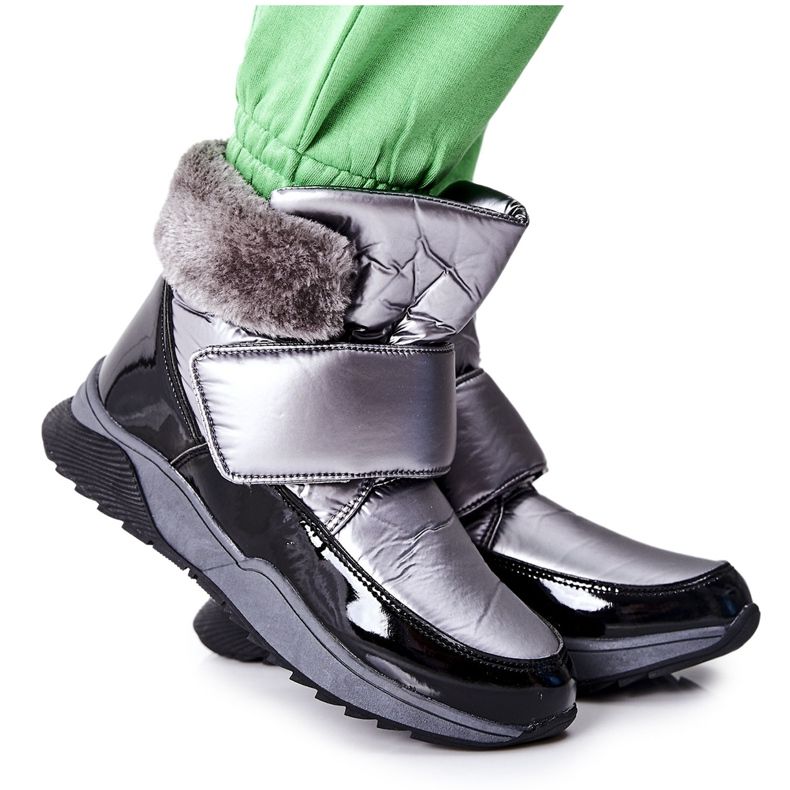 S.Barski Women's warm snow boots Gray Evamia silver grey S.Barski Women's warm snow boots Gray Evamia silver grey