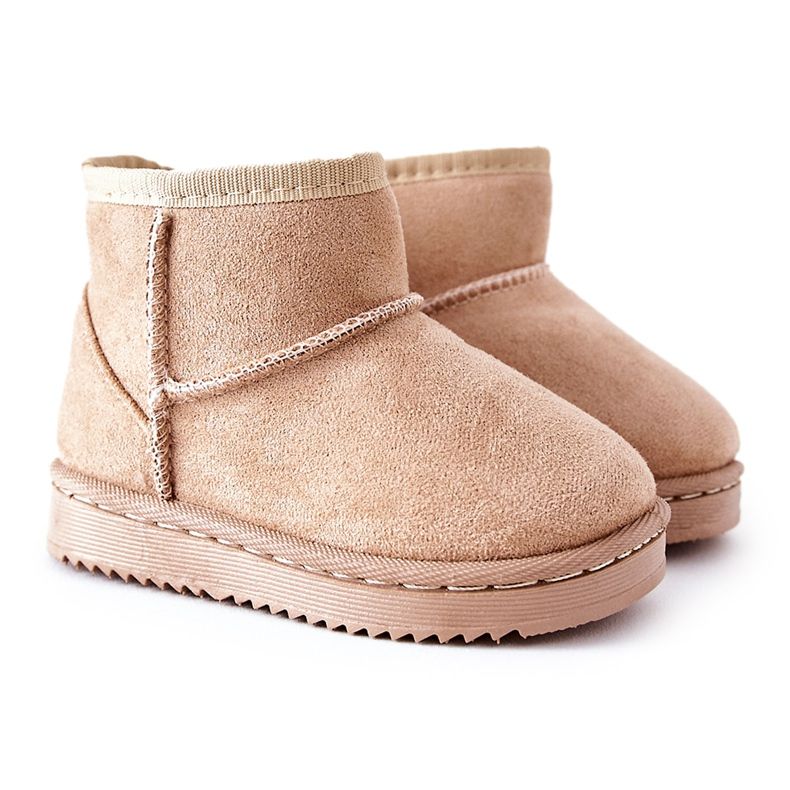 FR1 Children's Warm Snow Boots Beige Gooby