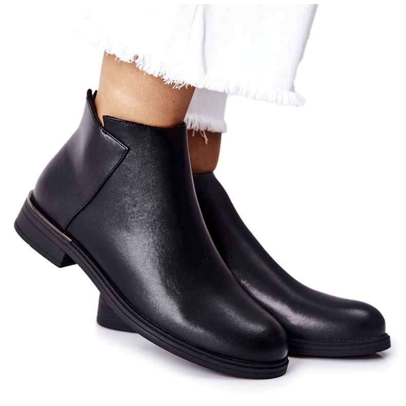 Flat Warm Boots Sergio Leone BT511 Black