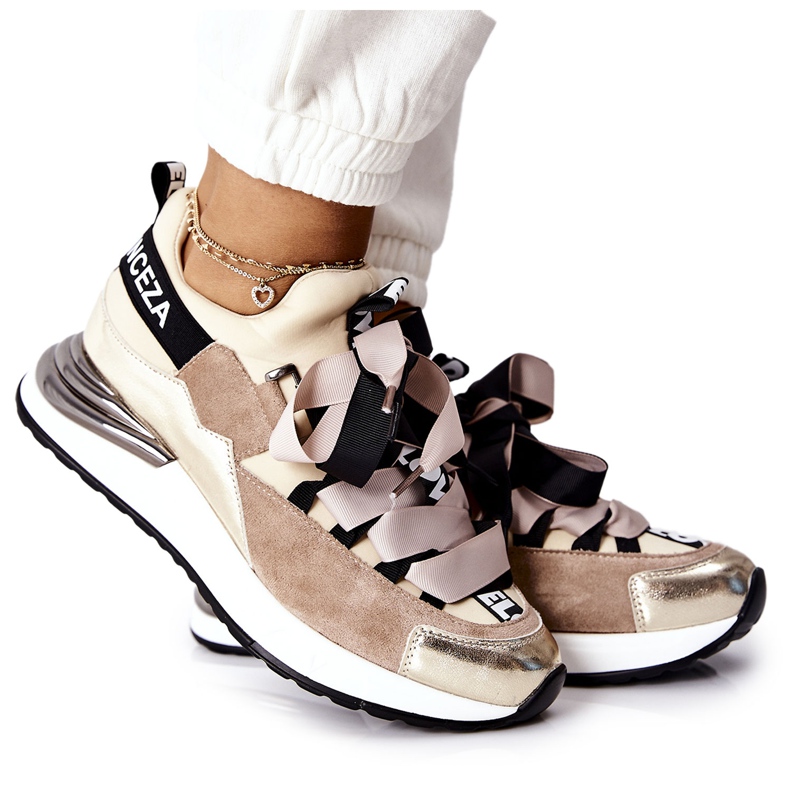 Vinceza Sport Shoes Sneakers Beige Dexla